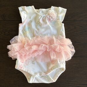 Miniclasix Flower Tutu Onsie (6M)